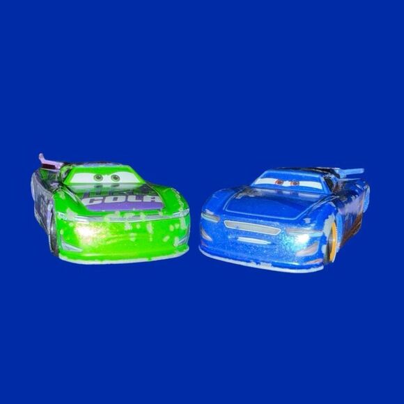 Disney Pixar Cars Turbo Racers Daniel Swervez & Hj Hollis N20 Cola Cars B23 - Picture 11 of 13